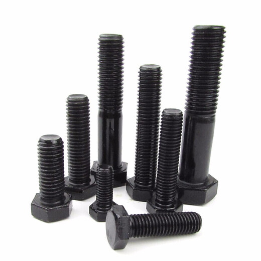 Jishuo M24/M27-72 GB5782 black external hexagonal screws 8.8 grade high strength external hexagonal bolts M27*170