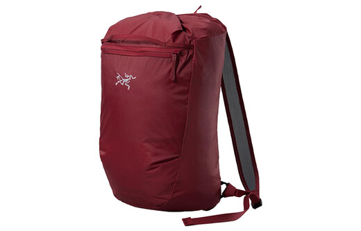 
Archaeopteryx (ARC'TERYX) brand logo zipper opening and closing PU schoolbag backpack backpack regular couple style Bordeaux red