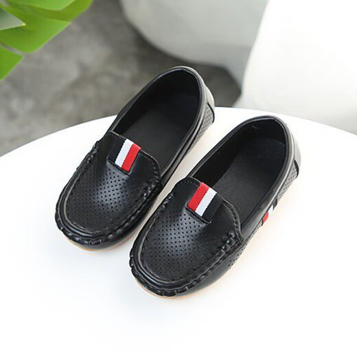 Doudou Shoes Boys Leather Shoes Children's Suit Shoes Small Leather Shoes Host Black Leather Shoes Boys Children Girls Leather Shoes White 24