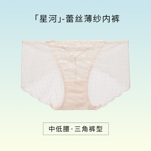 Huagoer Blue Label Japanische Spitze mit mittlerer Taille Unterwäsche Frauen WP3523 Tender Pink 1 XL (170/100)