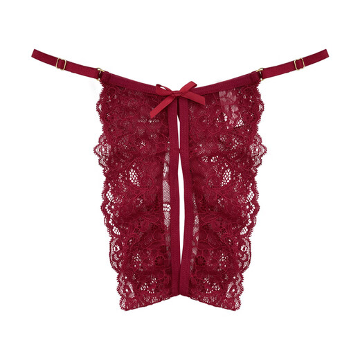 Universal sexy French style pure desire girls' panties with lace crotch design and breathable low-waist briefs. 12% off for purchases of 5 pieces. One size fits all.