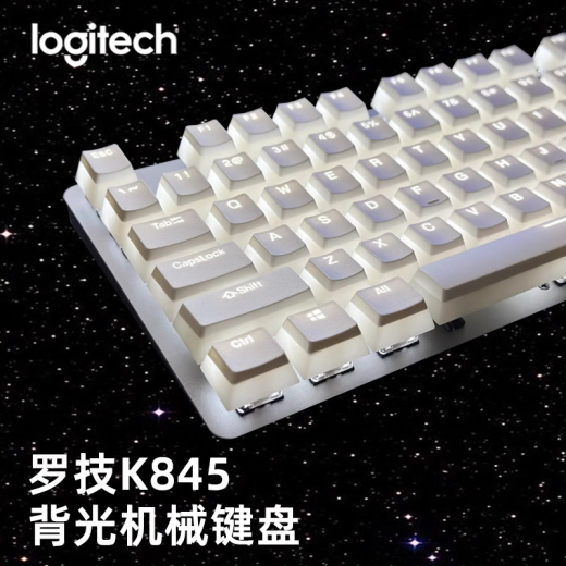 Logitech K845 Mechanischer Tastatur Doppelhaut-Milchpudding PBT Hochwertige Büro E-Sports Grüne schwarze Teeachse Gradient Lila Kaninchenblau Pudding PBT-Material Redachse (linearer Schall ist kleiner) kann nur verkabelt werden