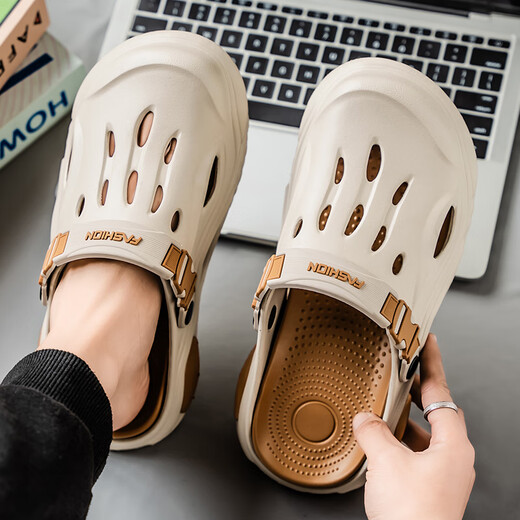 
Pilot Camel Sandals 2025 summer new men's sports outdoor beach hole shoes, driving non-slip wear-resistant sandals, khaki [Snap Series 13561] 45-46 [Size is too large, it is recommended to take a size smaller]