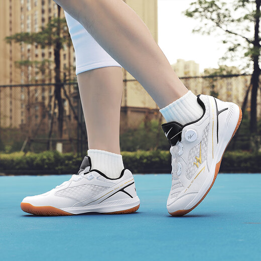 
Double Star Badminton Shoes Men's Shoes Women's Same Tennis Shoes Summer Professional Mesh Breathable Sports Shoes Children's Table Tennis Shoes Platinum [Large-free] 37