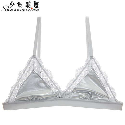 
Girls Beauty House 4 pieces 69 lace French triangle cup ringless underwear bra pure and transparent net 9207 red single piece S 70_
