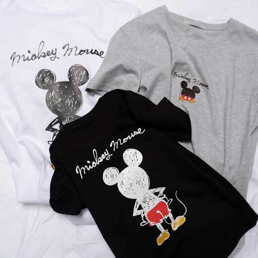Ropa modal de padres e hijos en verano, familia de tres o cuatro padres, ropa de mujer, hermano y hermana, camiseta de algodón puro, niños pequeños, medianos y grandes de manga corta SQ686: Gray [One Piece] 120 Bebé de hombres