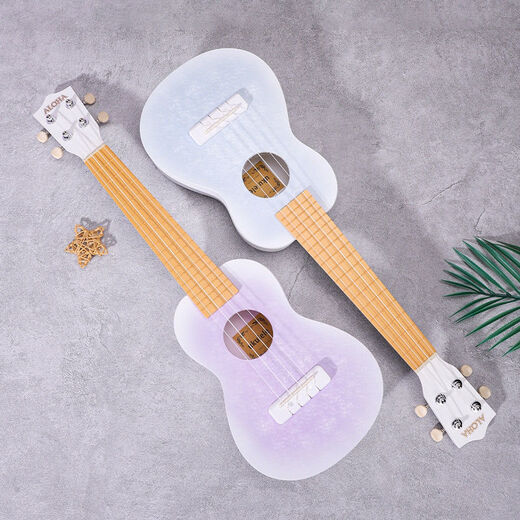 Ibanez23寸尤克里里ukulele可弹奏乐器小吉他礼物尤克里里冰花高级配色 23寸冰花蓝