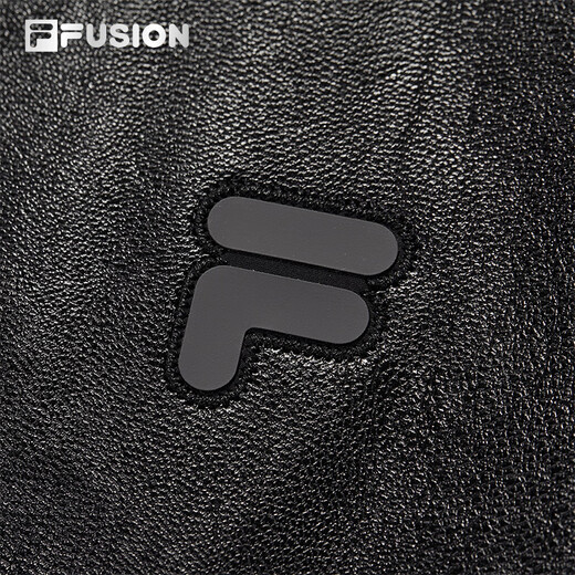 FILA FUSION same style men's jacket 2025 winter new fashion loose leather jacket black-BK XL 180/100A/XL
