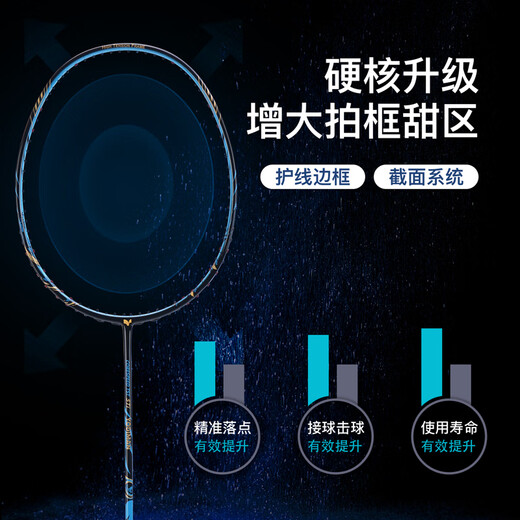 Yodiman Badminton Racket Double-Patch Full Carbon Carbon Hande 2-Pack для взрослого профессионала 10U Ultra-Light STAT