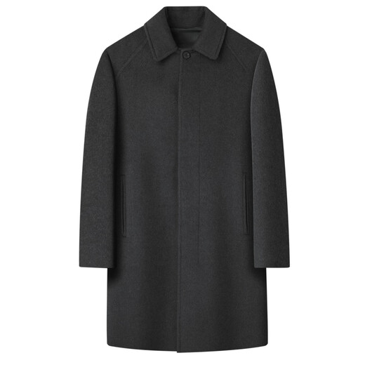 Shanshan (FIRS) Camel Wool Wool Coat Men's Autumn and Winter Warmth Thick Skin-friendly Tencel Business Casual Light Luxury Jacket