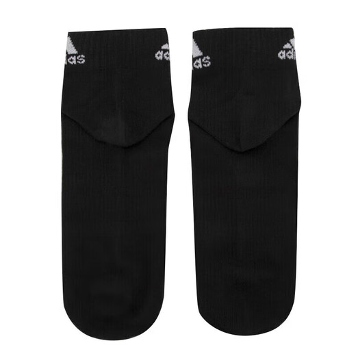 阿迪达斯（adidas）官方男袜女袜 2025秋季新款运动袜子跑步透气休闲中筒袜长袜子 IC1283/中麻灰/白/黑色 S建议[35码-38码]