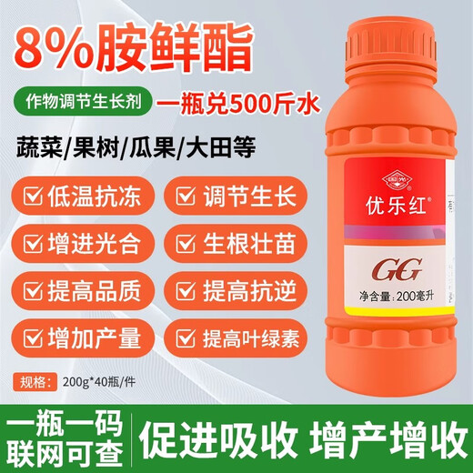 Guoguang Youlehong 8% corn and cabbage cytokinin-enhancing chlorophyll pesticide plant growth regulator 500ml (5 bottles)