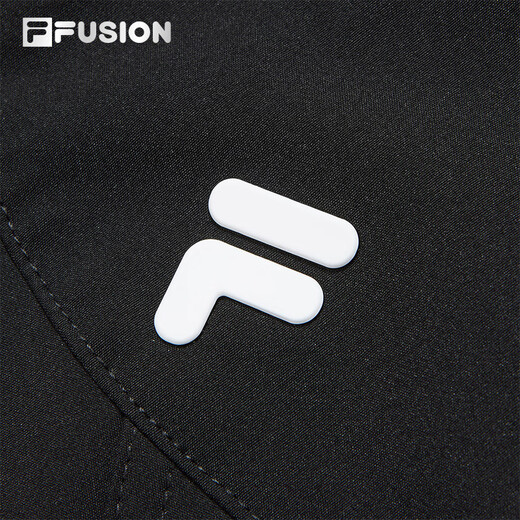 FILA FUSION Fila trendy brand couple style woven jacket two-in-one 2025 winter new loose casual jacket black-BK M 170/92A/M