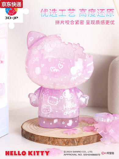 
Blue Color He 3-JP Sanrio ellokitty little painter 50th anniversary trendy toy figure baking day three-dimensional puzzle gift Retro future F1047