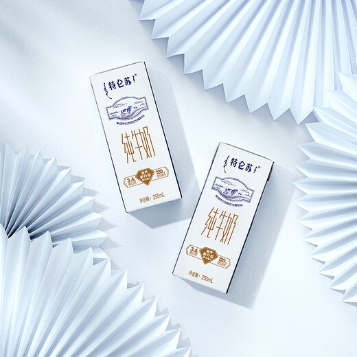 Mengniu Deluxe pure milk 250ml*12 boxes New Year gift box gift box of milk