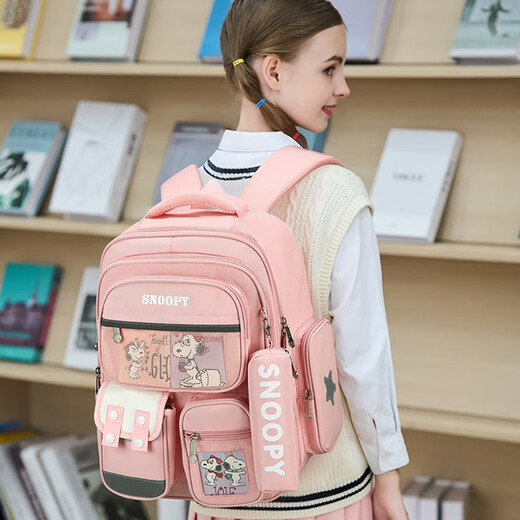 Snoopys heiße Outdoor -Reise Mode Schöne leichte Luxus Wirbelsäulenschutz Rucksack für Männer und Frauen Sport -Rucksack für Grundschüler hellgrün klein