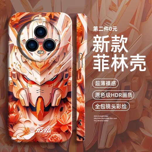 
Mi Jingmi is suitable for Huawei Honor Magic5pro mobile phone case new mgic4 mobile phone case x40 hard shell Honor x50 film shell x30 trendy brand Gundam ma glossy fine hole film shell - solid white - SQ13557 Gundam warrior Honor X50