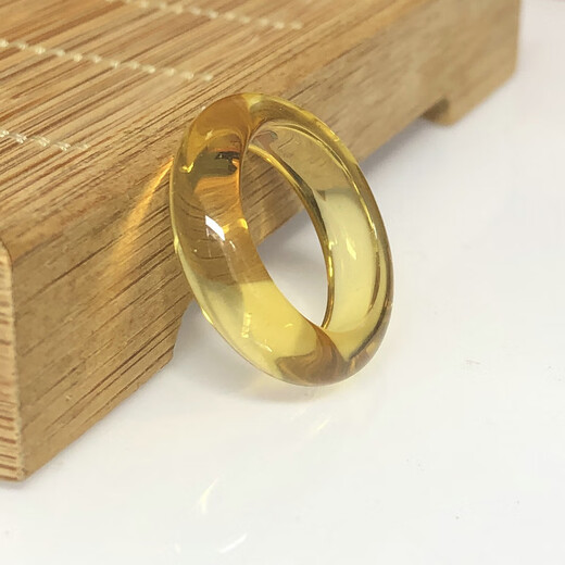Shimei natural Burmese amber beeswax ring ring ring ring running ring finger gold amber brown amber tea amber size customization