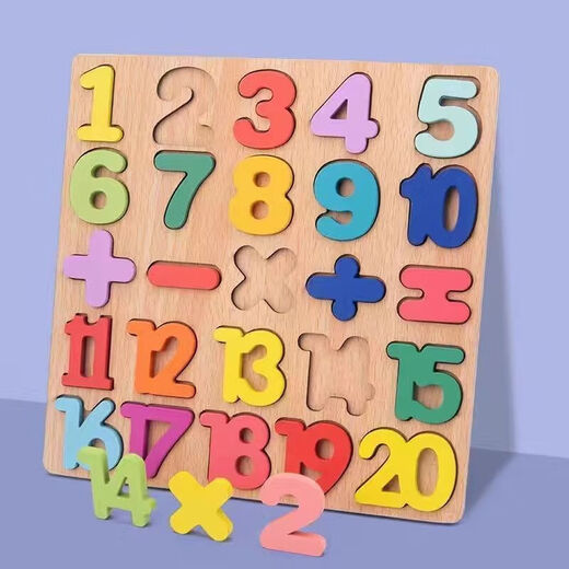 
Digital letters hand-grabbing board panel wooden early education puzzle 2-6 year old children educational toys baby digital puzzle A+ [thickened] number + letters (storage bag) No Specifications