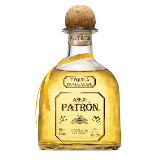 Téquila à coussin doré vieilli patron, importé du Mexique, direct à l'étranger, 1000 ml de coussin doré âgé de 1000 ml