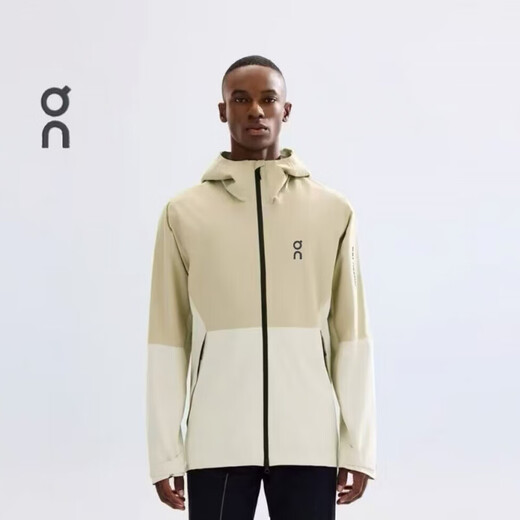 Tuo Lang's same model 2025 Angpa ON sports outdoor cycling outer shuttle woven hooded top lightweight jacket three-proof off-white M 100-125Jin Jin equals 0.5 kg