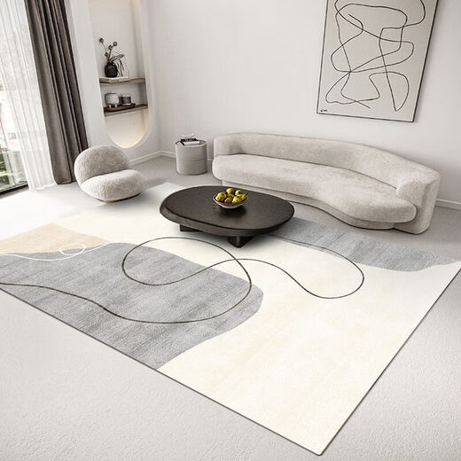 Kezhitu Carpet Crème Style Salon Room Table basse basse japonaise Nordic Nordic Style Sofa Lit Side Bounner Simple Mat ZJ691- 80 * 160cm [Tissu épaissis de haute qualité]