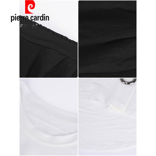 皮尔卡丹（pierre cardin）大版女装女装胖m哈伦裤套装2025春夏新款洋气显瘦遮肚运动休闲两 黑色《9928》 M 《建议80-100》
