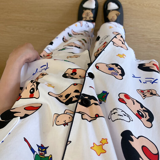 睡衣女三件套秋ins风卡通睡衣宿舍可外穿家居服套装秋 套WZL1476【高质量三件套】 XL 【建议120-135斤】