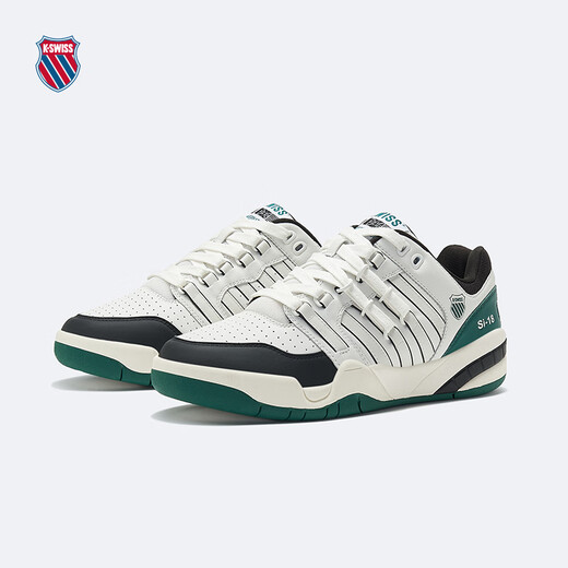盖世威（K·SWISS）KSWISS板鞋夏季透气休闲百搭潮流时尚运动鞋满贯鞋9275-US 107温布尔登白/豆腐白/海军蓝/天 42