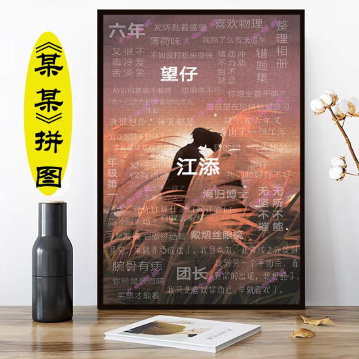 某某木质拼图1000片带框儿童玩具拼图江添盛望高颜值礼物 1000片无框某某Y-1048