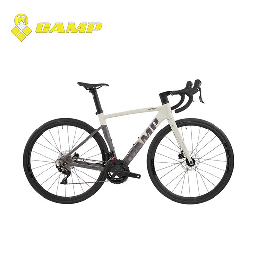 Camp (Camp) SR3 Disc Brems -Version Fahrrad Carbonfasergabel Leichtes Aluminiumlegierung Sport Shuntai Integriertes Ölscheiben -Straßenrad Weiß und Blau 22 Geschwindigkeit 460 Yards 700c