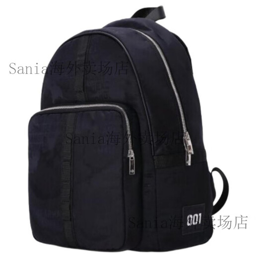 阿玛尼（ARMANI）EMPORIO简约时尚休闲通勤百搭日常织物双肩包男款蓝色拼黑色 基础装(包+防尘袋)