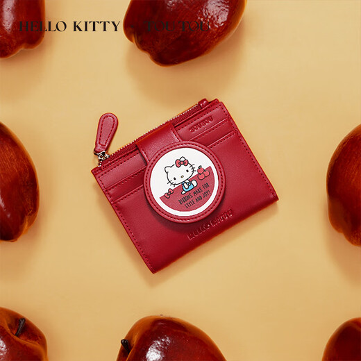 
toutou women's wallet HelloKitty kt card bag red Valentine's day coin wallet birthday gift girl