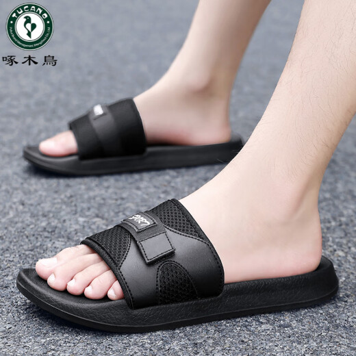 Zapatillas para hombres de carpintería para ropa de verano para nuevo sándwich de playa anti-odor anti-odor de gran tamaño de gran tamaño