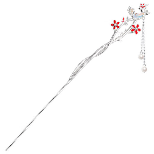Ginqianhui hairpin for women, ancient style, tassel hairpin, new Chinese style hairpin, Valentine's Day birthday gift for girlfriend, wishing meow hairpin + seven warehouse delivery/next day delivery, 1 piece set