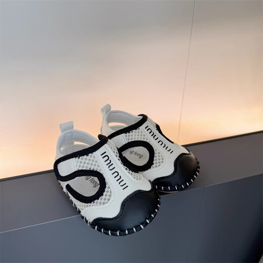 Ji Zhenfei 0-1-Jähriger Kind Kleinkindschuhe 3-6-12 Monate für Männer und Frauen lässig weiche Gummi-Sohle Anti-Fall-Atmungs-Mesh-Sandalen 13 cm in der Länge etwa 11-14 Monate