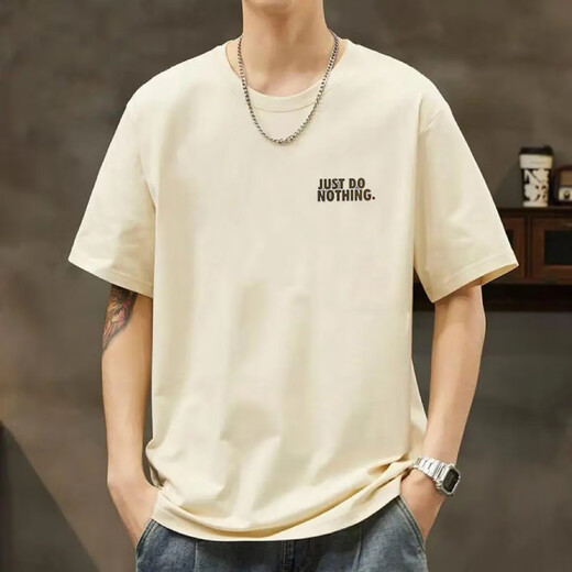 Sieben Wolf [3523 Kollektionen] Kurzärärmelte T-Shirt-Basis-Hemd vielseitige lose Kleidung für Männer und Frauen, Eisengrau [Direktverkauf von Herstellern] kleines Label nur Limited S 85-100Jin [Jin ist 0,5 kg]