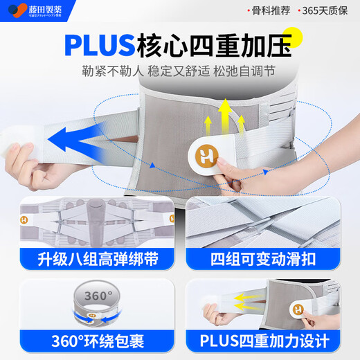 Fujita Pharmazeutische Japan Lumbalschlinge Schutzgürtel Lumbalscheibenvorfalllumbalbeanspruchung Lendenschmerzen Langfristig sitzendes Artefakt für Männer und Frauen