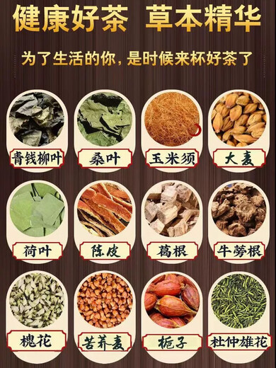内廷上用北京同仁堂青钱柳玉米须桑叶茶牛蒡根茶中老年成人正品 1袋【40包】体验