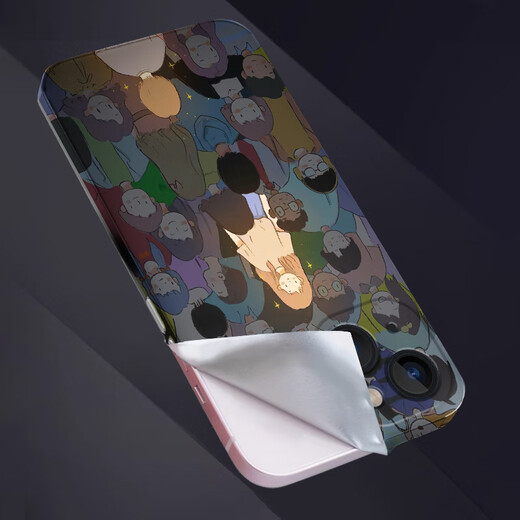 Xiaocunxin Apple 16 mobile phone film 16E painted back film 16Pro cartoon protective film scratch-proof sticker full-inclusive soft film without residual glue Personalized customization cute Apple 16 [PM679 Urban Storm]