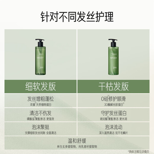 Sanshenghua [Oilhead Distribution Care] Oil-controlled fluffy shampoo 400ml air bottle long-term oil-controlled shampoo without silicone oil