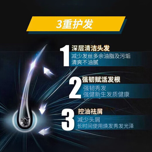 Schwarzkopf men's oil control and anti-dandruff shampoo 450ml (deep cleansing, refreshing oil control) shampoo