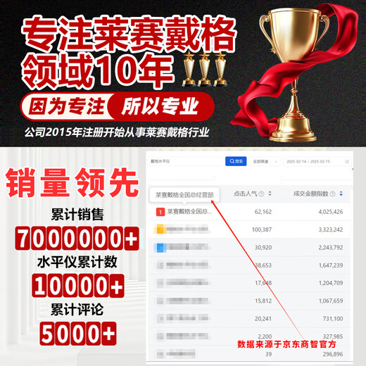 莱赛激光畅销款3线5线LSG686SPD红外线强光高亮度水平仪高精度激光水平仪 莱赛5线LSG686SPD标配+脚架