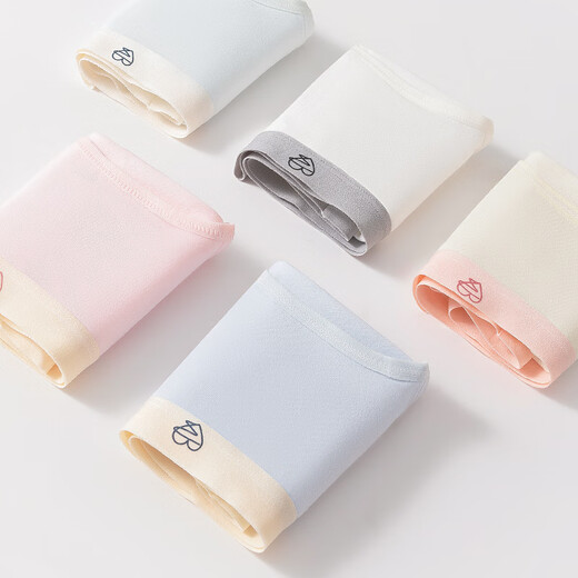 
Urban Beauty [Class A Baby Cotton] Women's Underwear Women's Full Pure Cotton 10A Antibacterial Extended Crotch Mid-waisted Strip Breathable Briefs