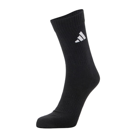 阿迪达斯 （adidas） 袜子男女袜夏季新款三双装低帮透气篮球运动训练休闲袜 JC9272/黑白灰/中筒/三双装 [S]建议鞋码:35-38/22-24cm