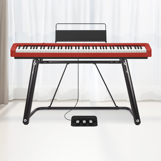 Casio (CASIO) electric piano EP-S130 entry-level examination training 88-key heavy hammer keyboard portable children and adults home teaching EP-S130+U stand+three pedals red EP-S130