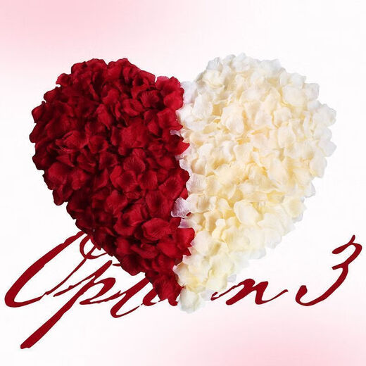 Simulated rose petals wedding hand sprinkled wedding wedding room ktv bar confession proposal Valentine's Day decoration wine red approx [1999 pieces]