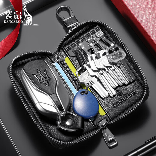 Kangaroo (Daishu) 2025 Neues Cowithide Key Bag Herren-Taillenhung-Trendy-Autoschlüssellager-Clip für Männer