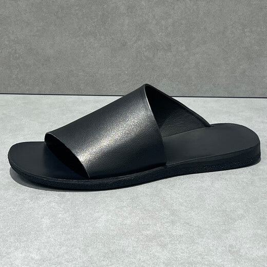 DIFANPU International Luxury Brand Herrenschuhe 2025 Neueste Sommer-Slipper High-End-Freizeitschuhe bequeme weiche Sohle Flip-Flops Black [Brand Gift Box] 38