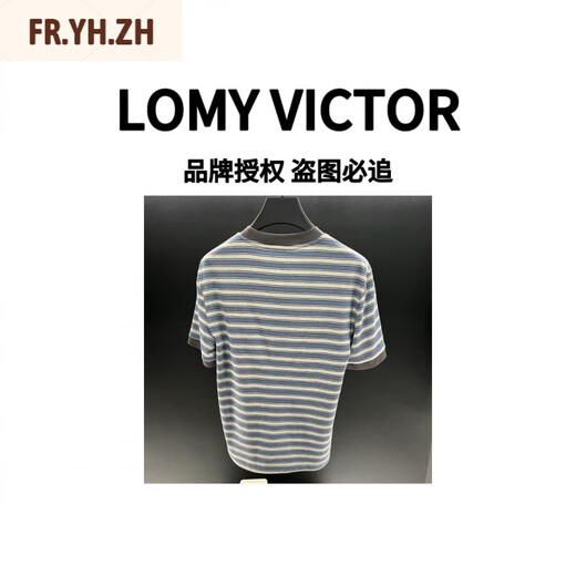 P.YH.ZHLOMY Victor Estación Europea Top Luxury Summer Nueva camiseta NZN1396 Stripe L [110-130]